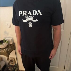 Prada Black Short Sleeve Tee